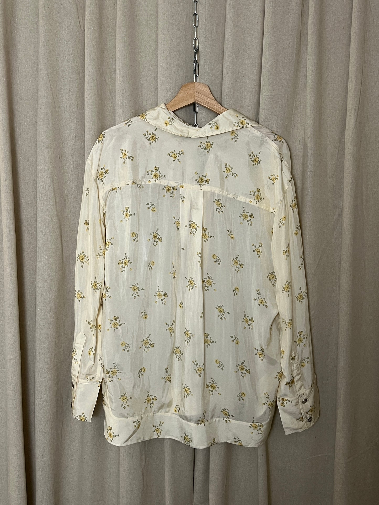 Ganni - Floral Tie Detail Blouse