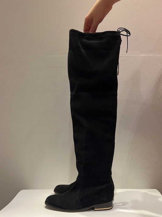 Kurt Geiger - Knee high suede leather insole boots