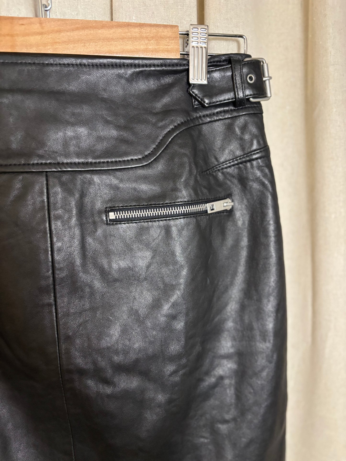 Rag & Bone - Leather Skirt
