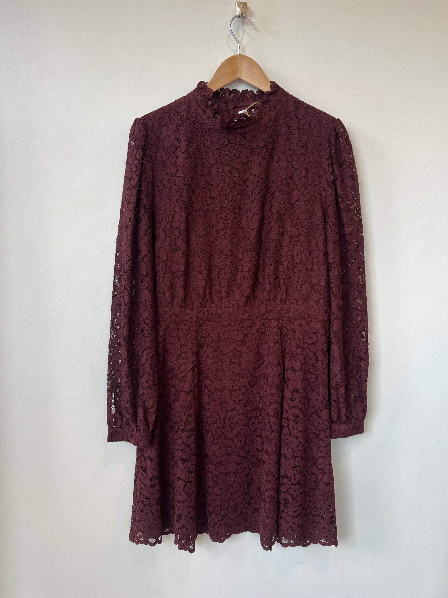 & Other Stories - Burgundy lace dress