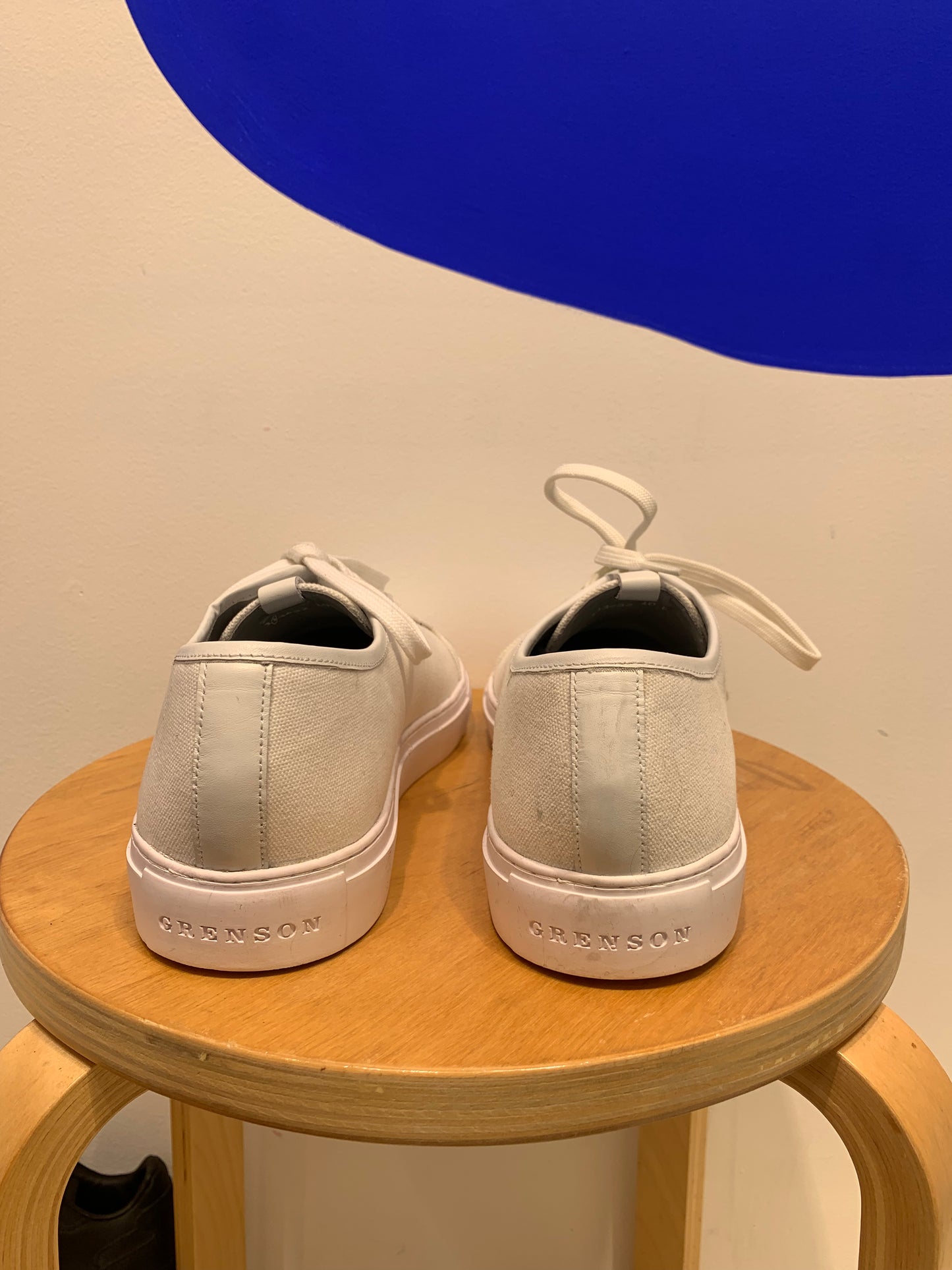 Grenson - Canvas leather insole sneakers