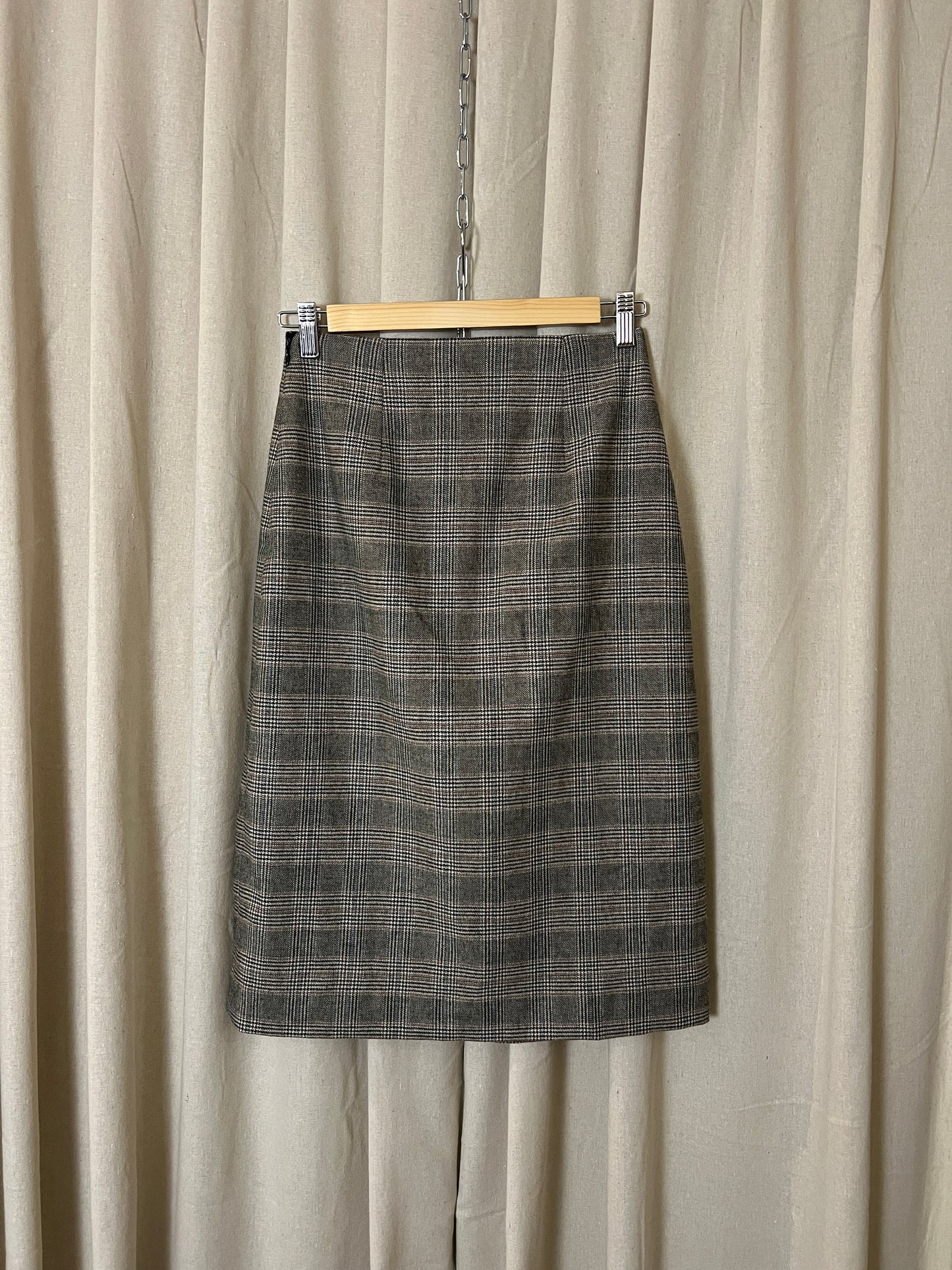 Essentiel Antwerp - Check Wool Blend Skirt