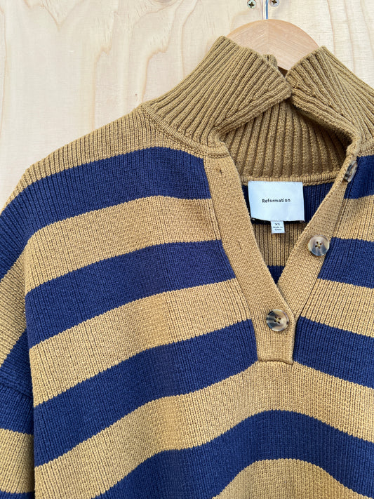 Reformation - Striped knitted jumper