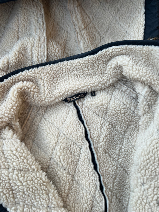 Barbour - Quilted fleece-lined hooded coat