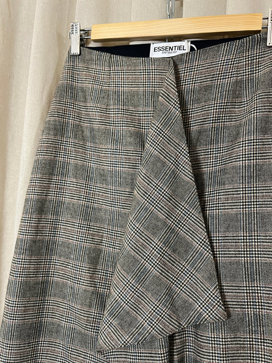 Essentiel Antwerp - Check Wool Blend Skirt