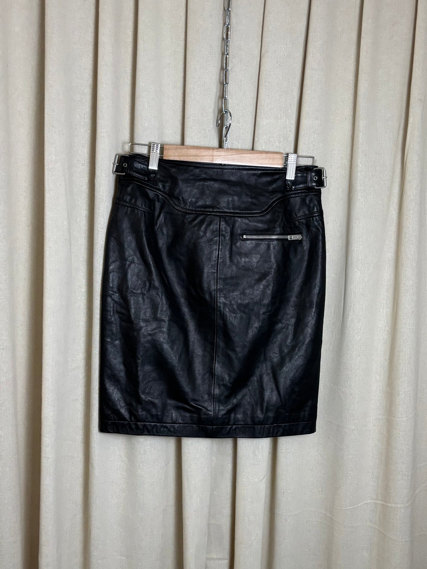 Rag & Bone - Leather Skirt