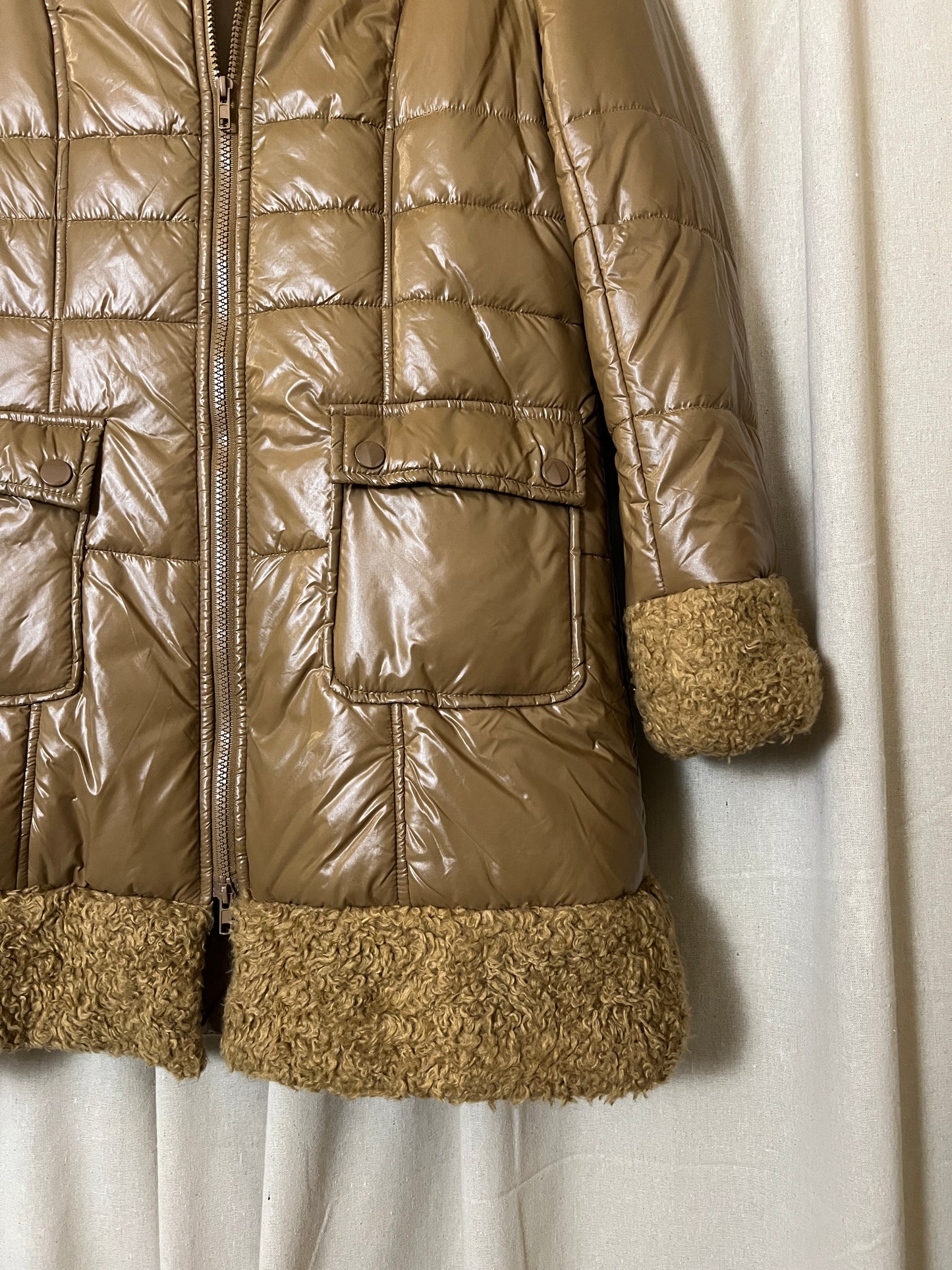 Vintage - Fur edge padded coat
