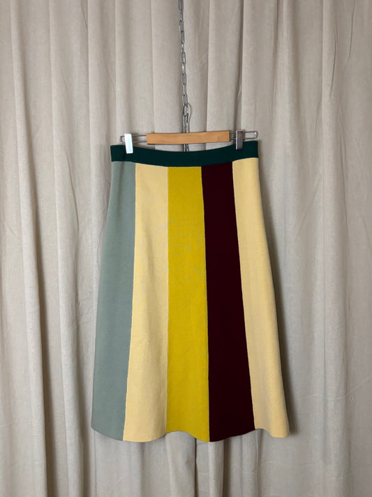 Chloe - Cashmere stripe skirt