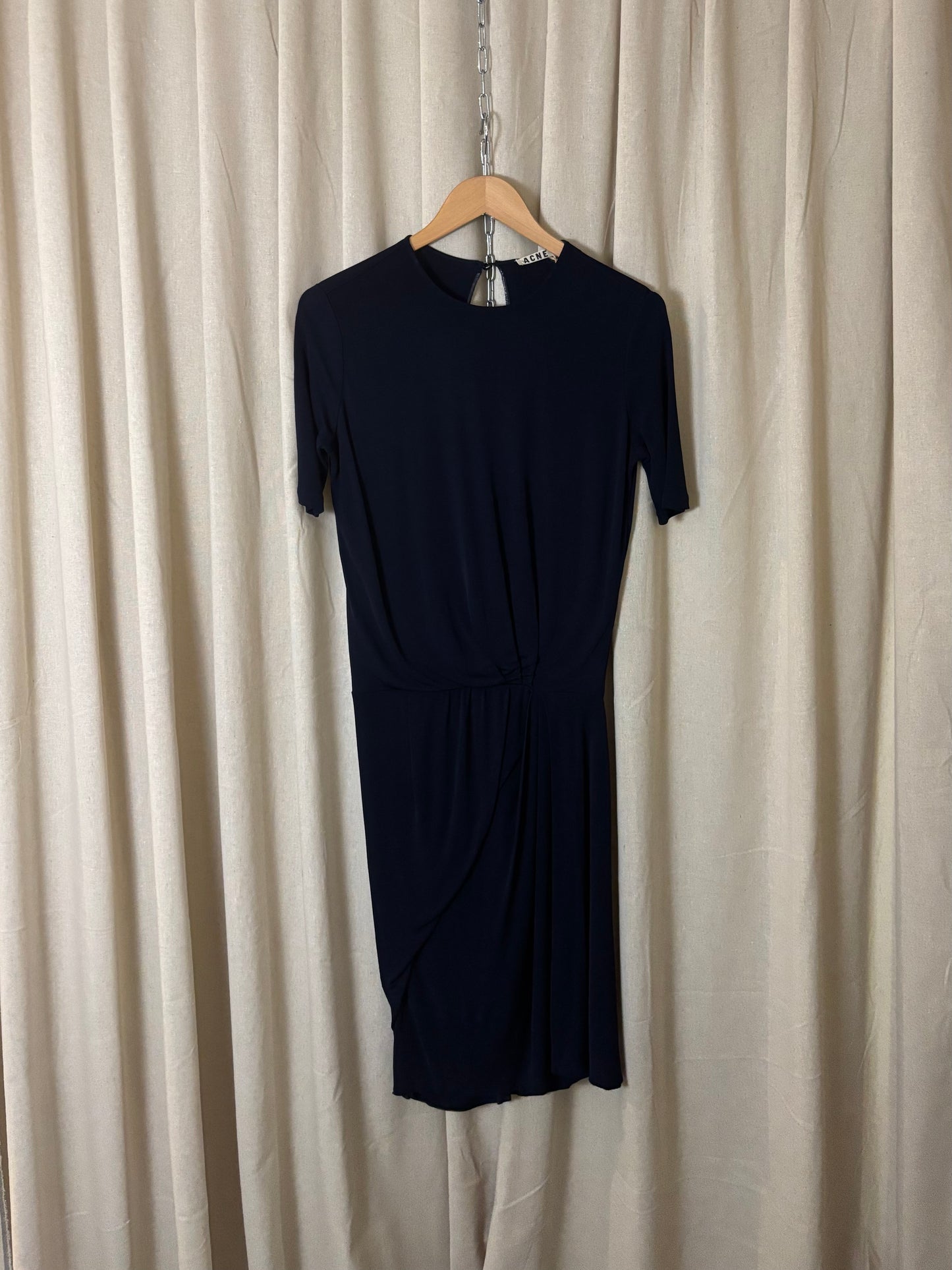 ACNE studios - Navy mesh dress