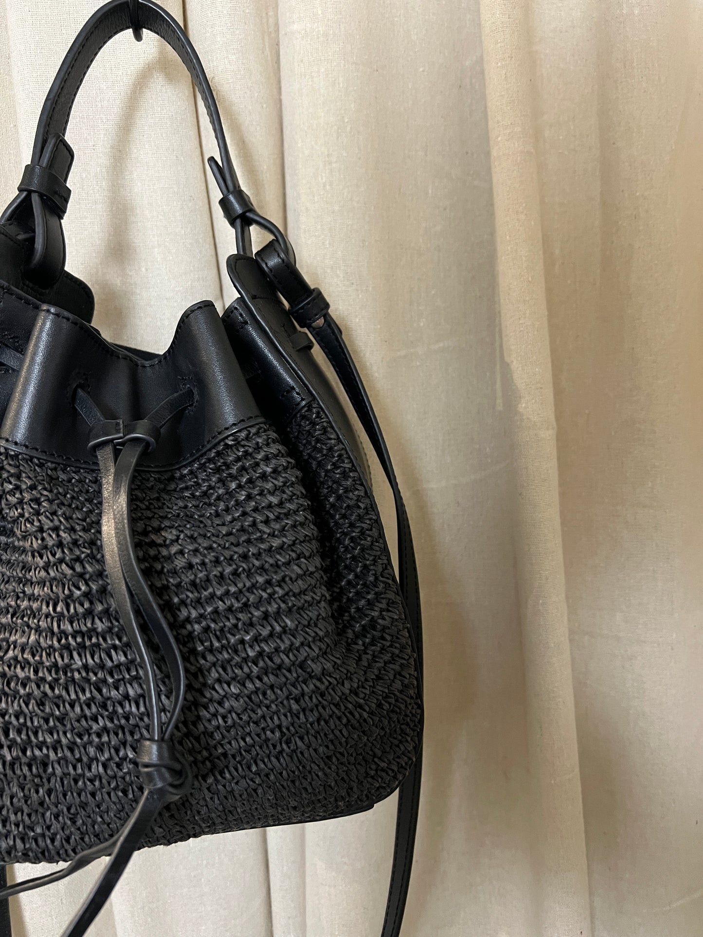 Arket - Raffia Leather Bag
