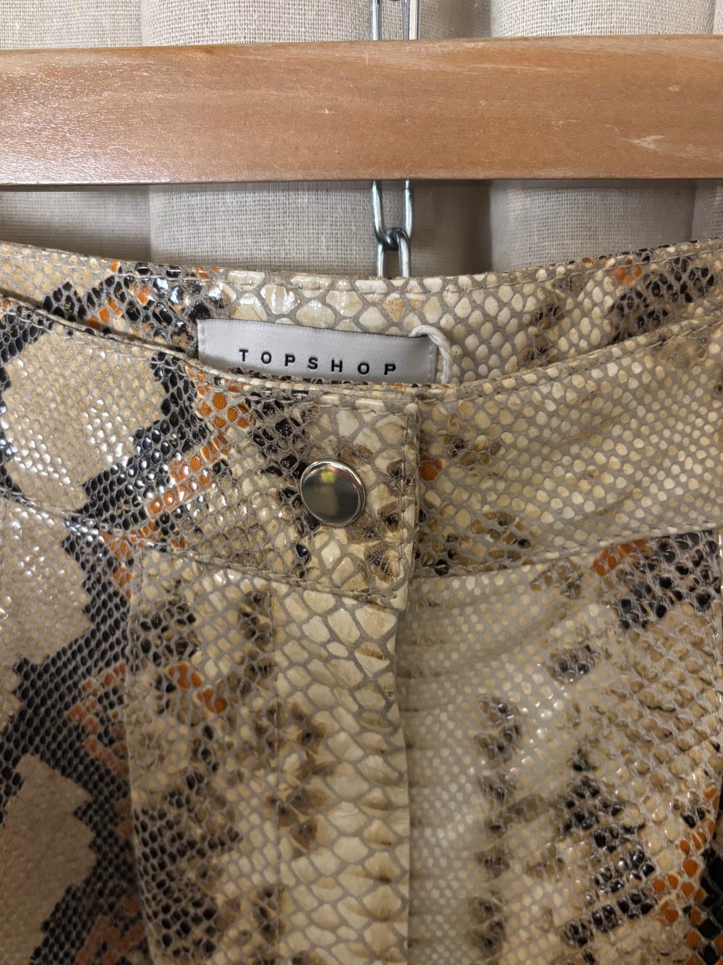 Topshop - Snake effect trousers