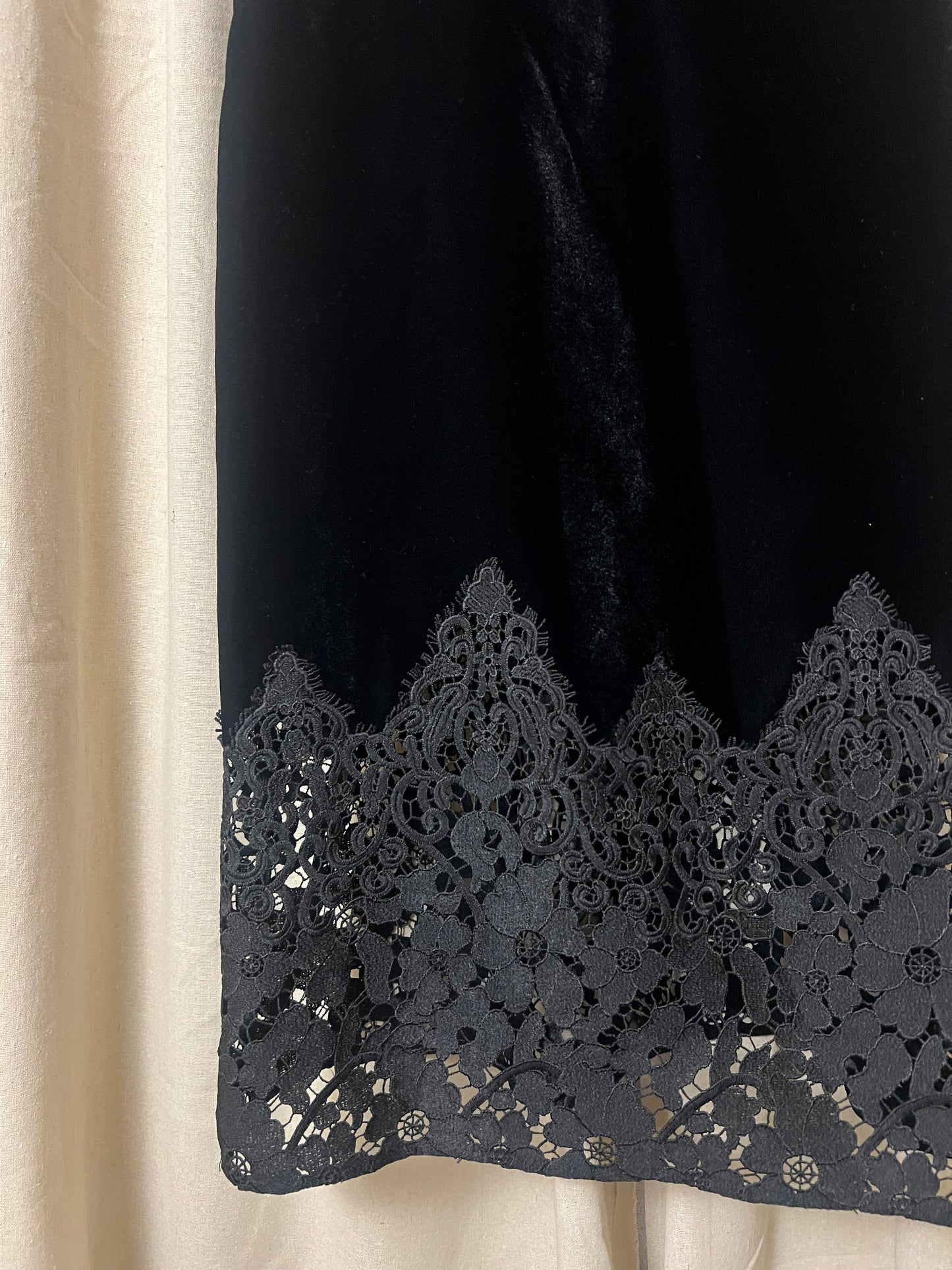 Whistles - High neck velvet cocktail dress