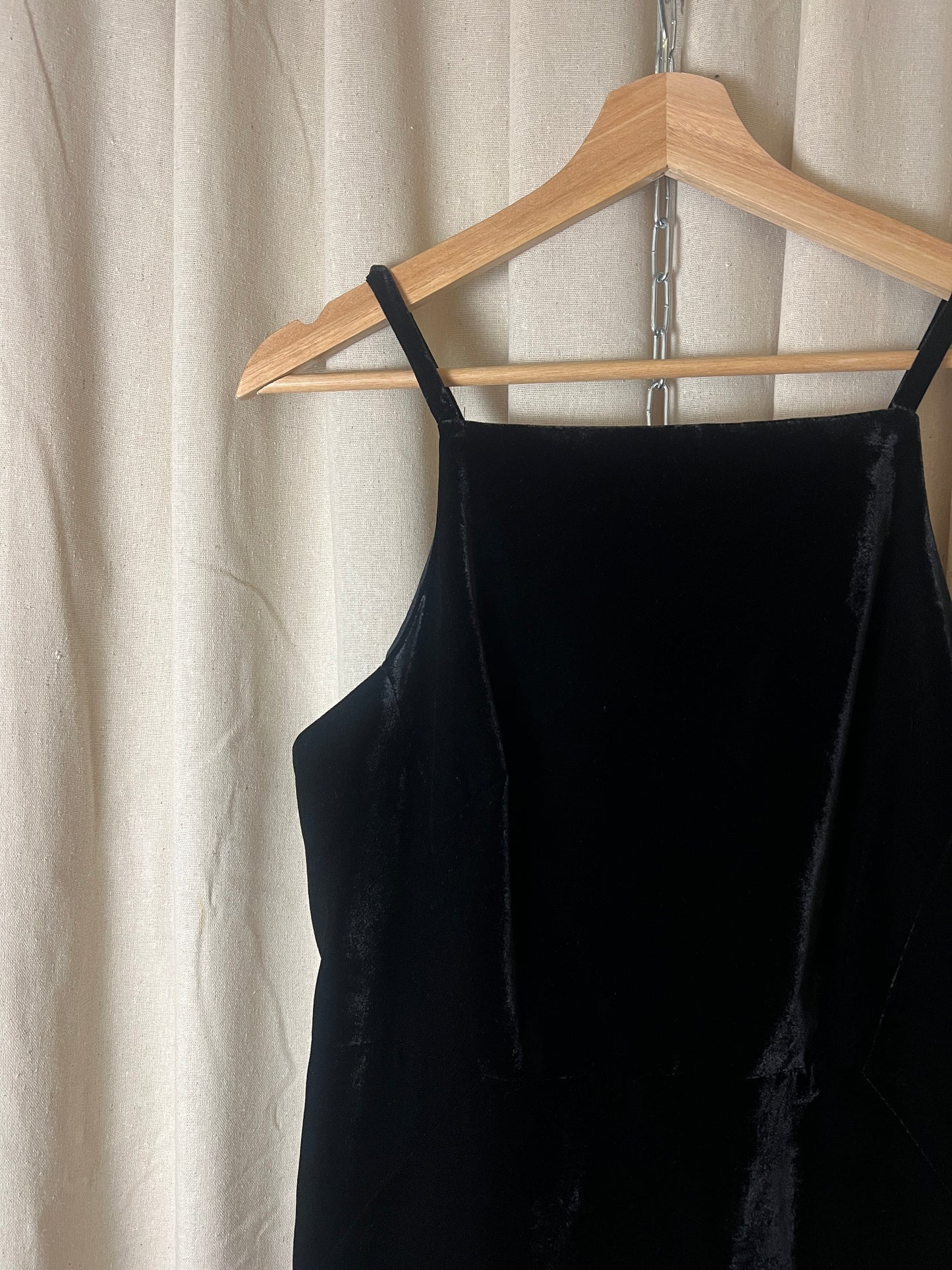 Whistles - High neck velvet cocktail dress