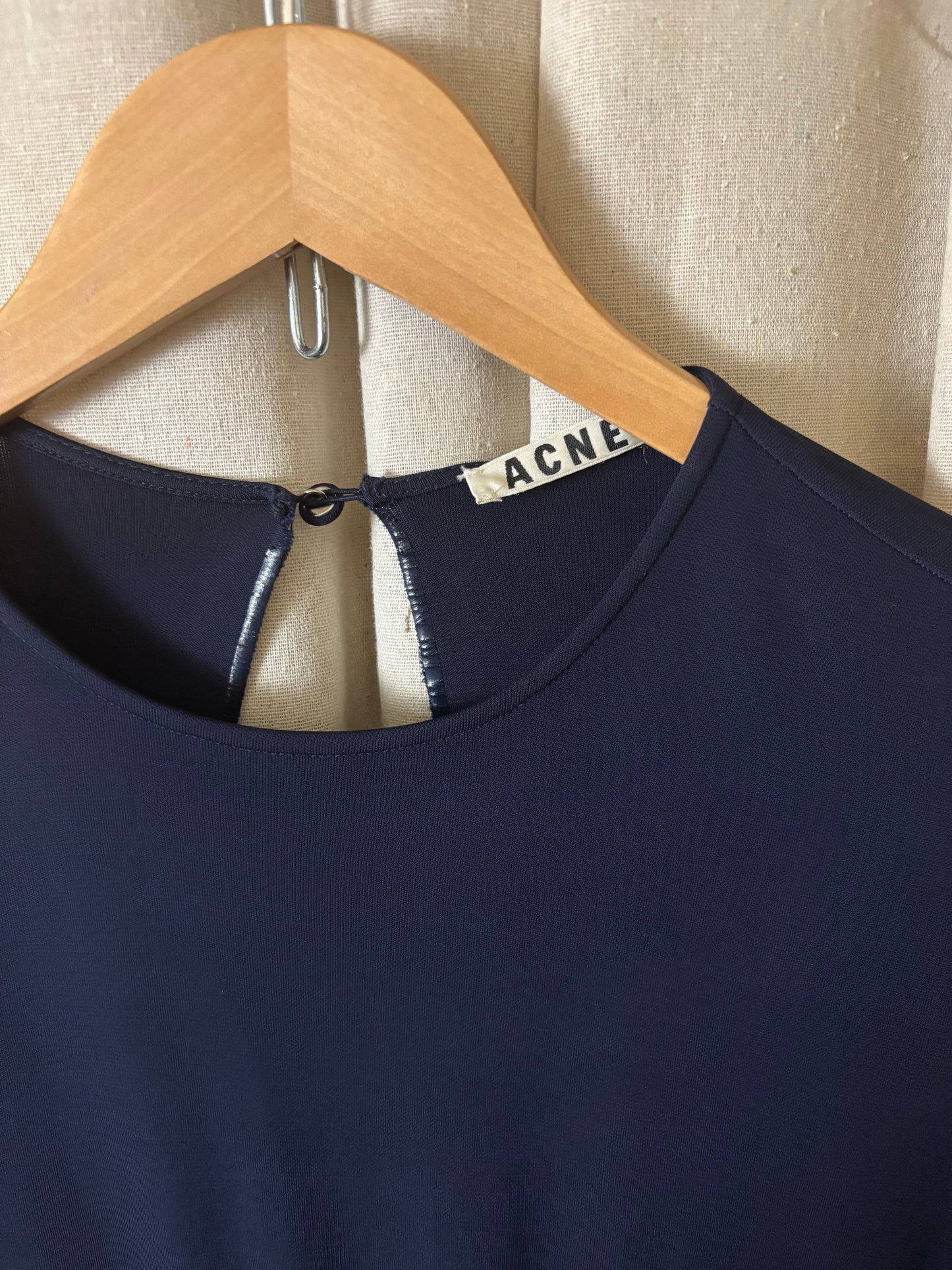 ACNE studios - Navy mesh dress