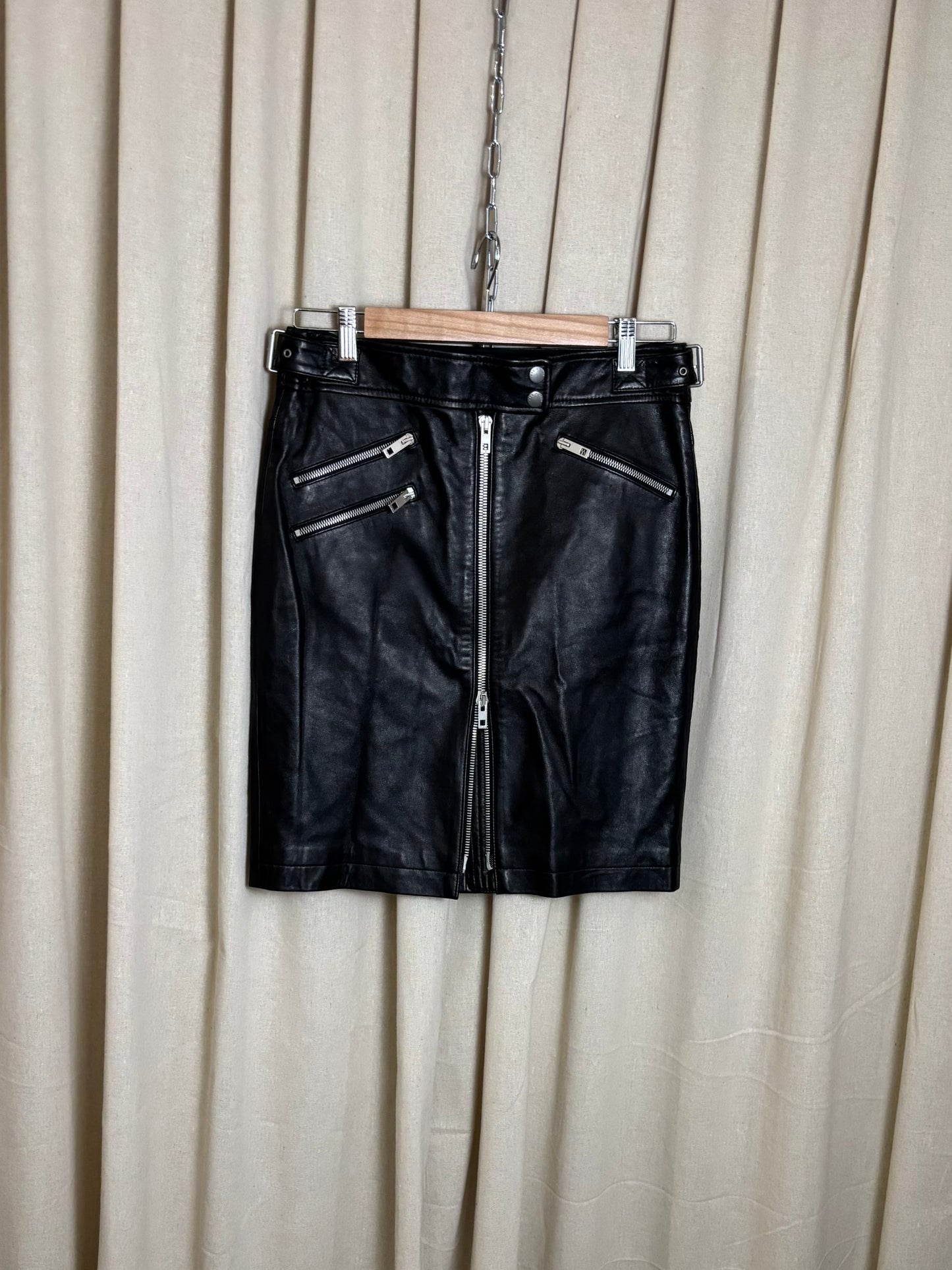 Rag & Bone - Leather Skirt