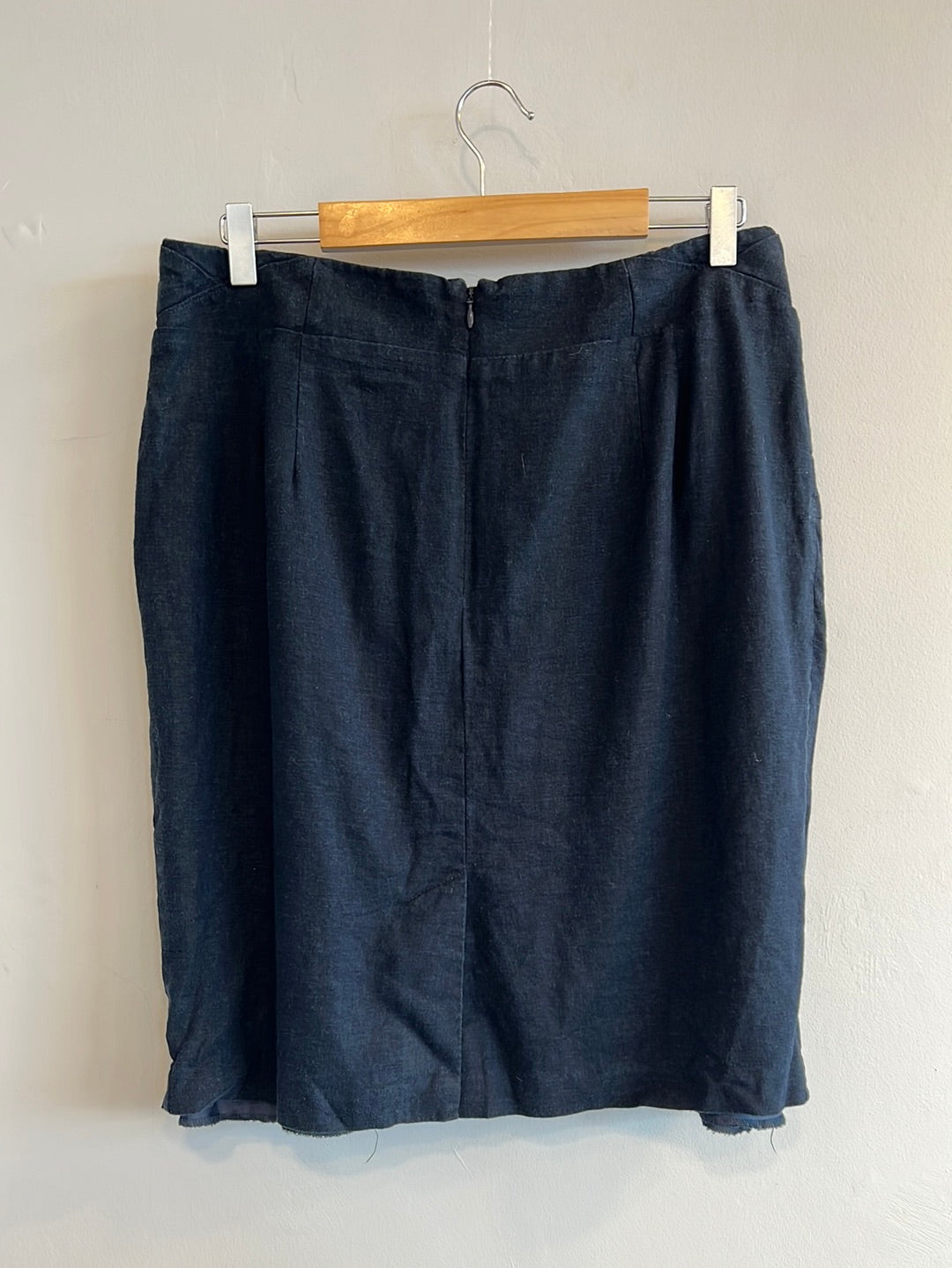 M&S - Linen tie detail skirt
