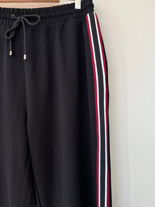 Hush - Wide leg stripe trousers