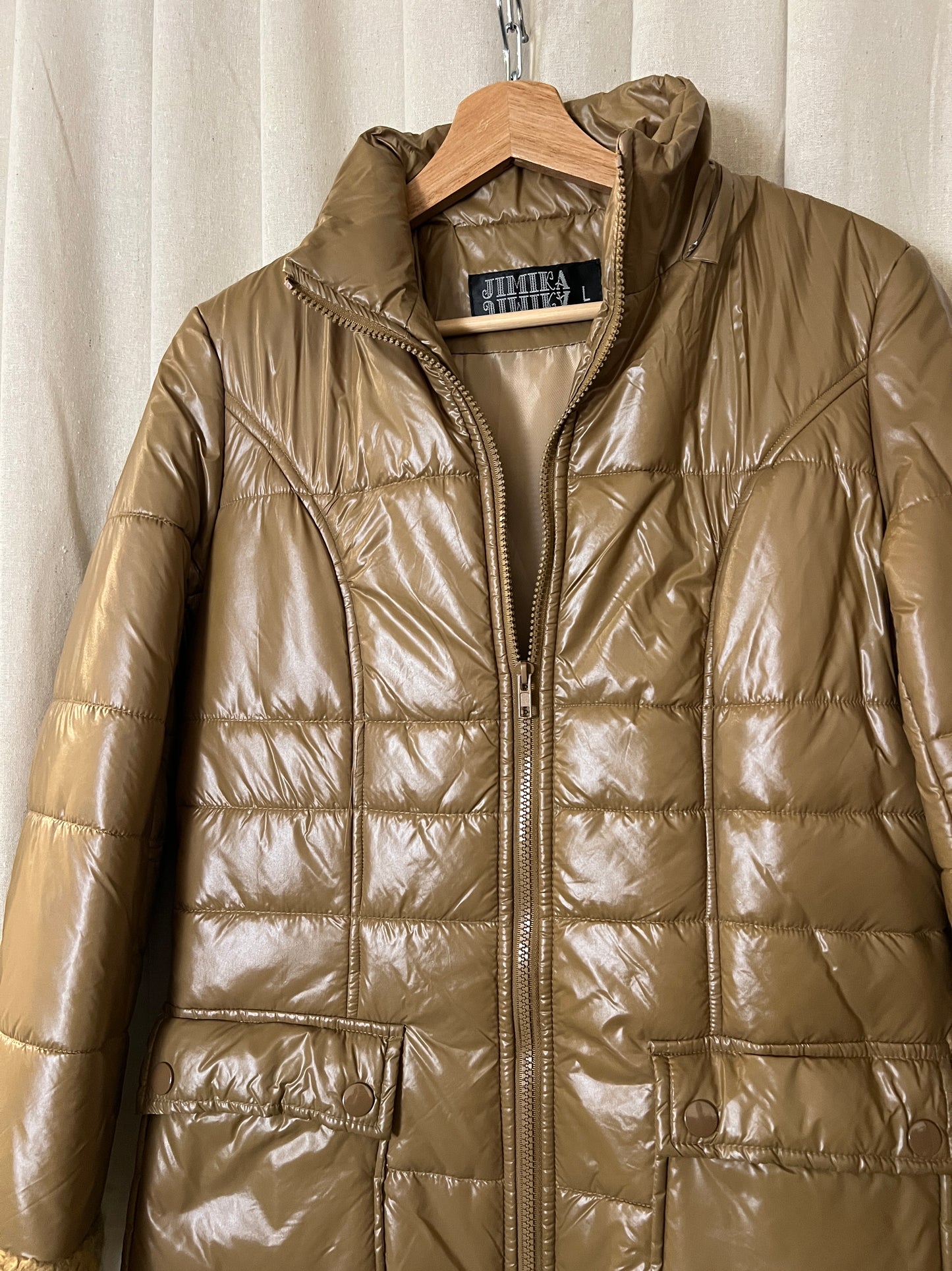 Vintage - Fur edge padded coat
