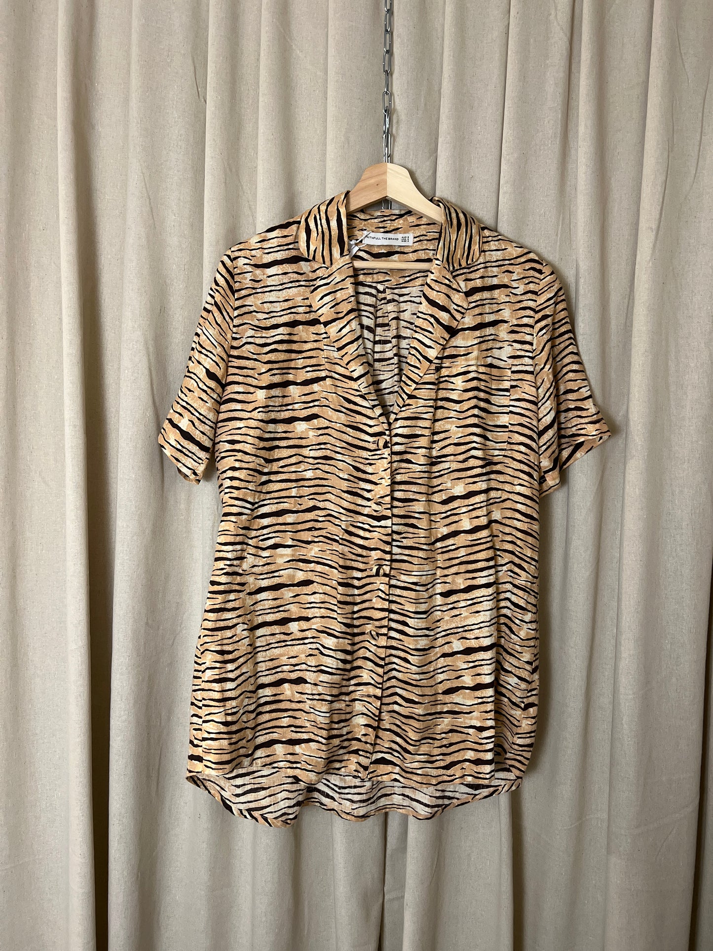 Faithful The Brand - Animal print linen shirt
