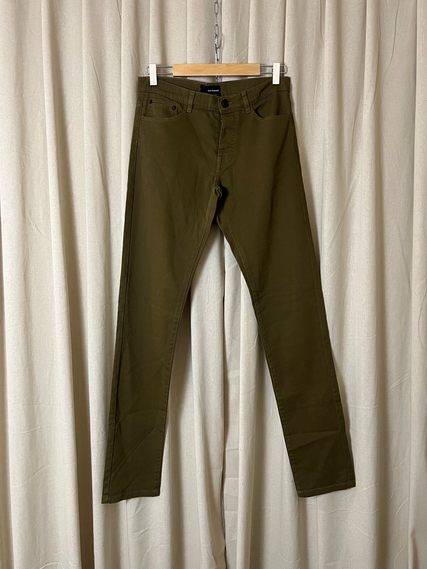 Kooples - Green slim fit denim trousers