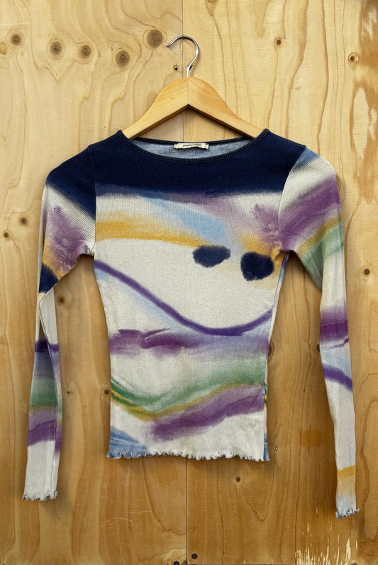 Paloma Wool - Abstract ribbed long-sleeve top