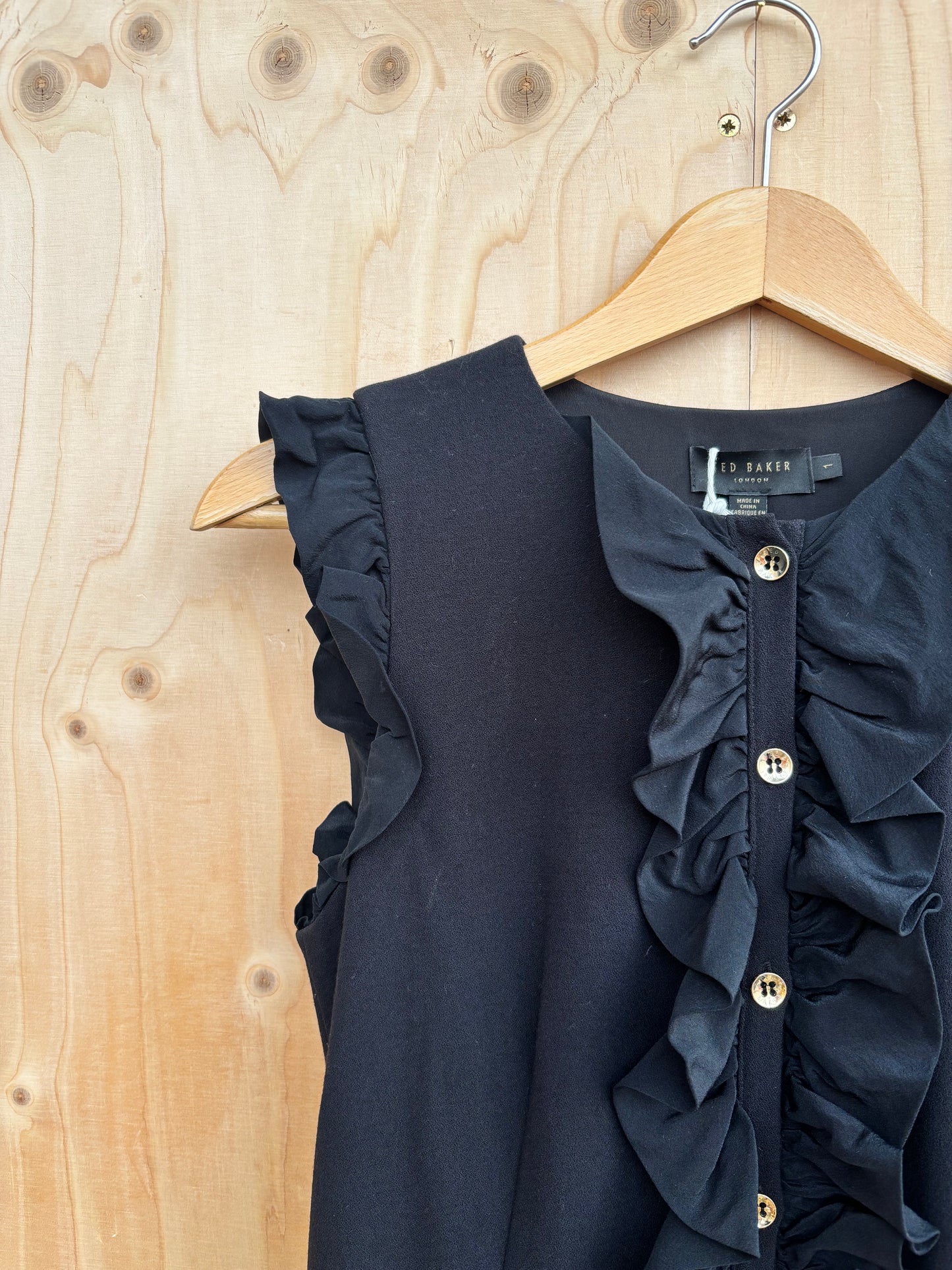 Ted Baker - Frill Detail Button Dress