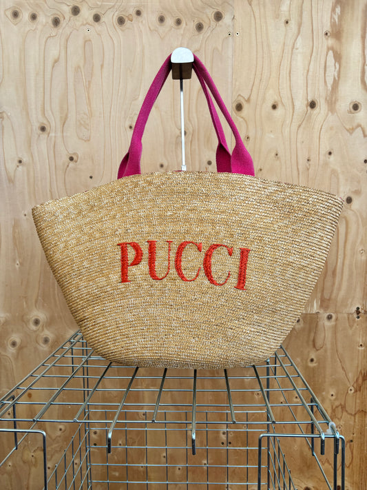 Emilio Pucci - Wicker tote bag