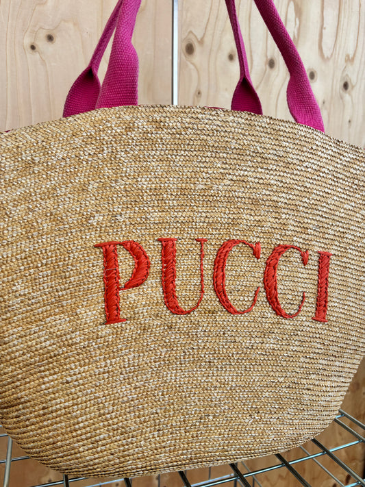 Emilio Pucci - Wicker tote bag