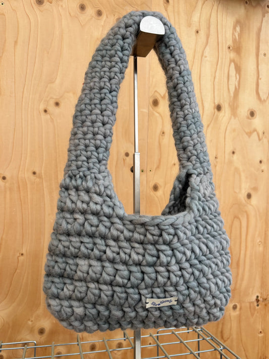Slow Slowly - Wool crocheted bag