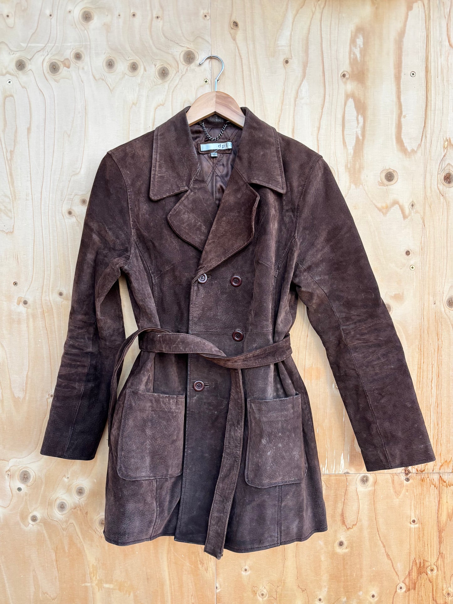 Vintage - Suede belted jacket