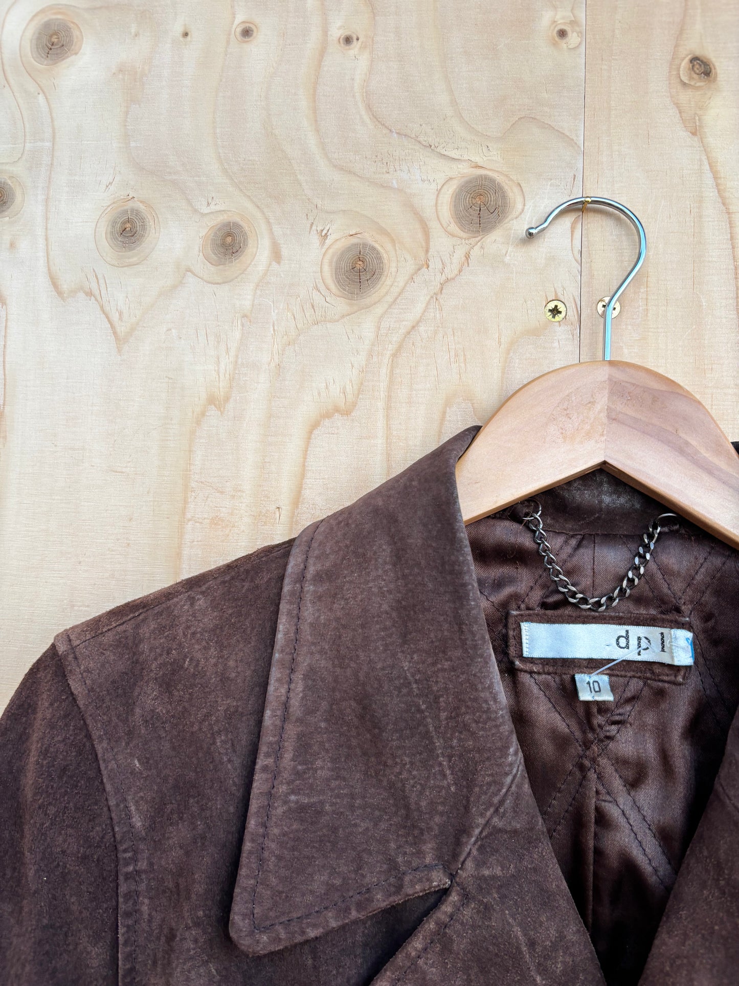 Vintage - Suede belted jacket