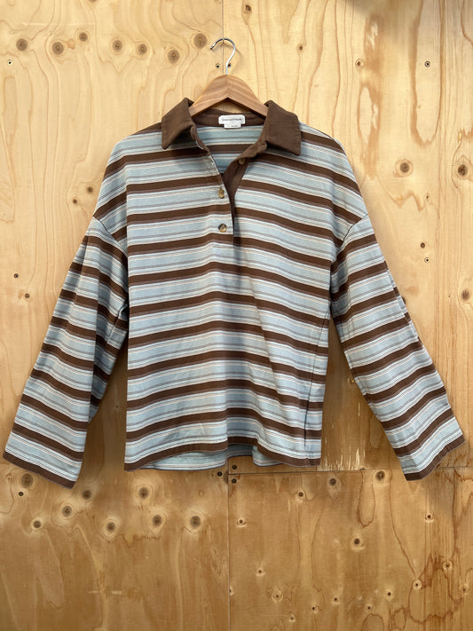 Lovers + Friends - Striped long-sleeved jersey