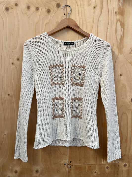 OUBHUA - Crochet-knit jumper