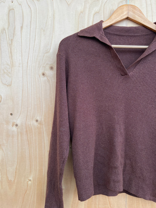 Uniqlo - Ribbed collared jumper