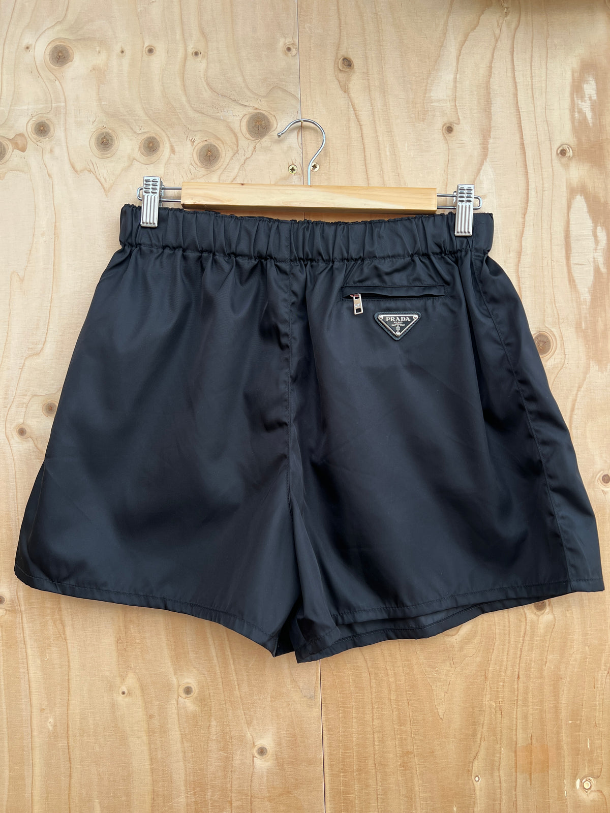 Prada - Nylon Logo Detail Shorts
