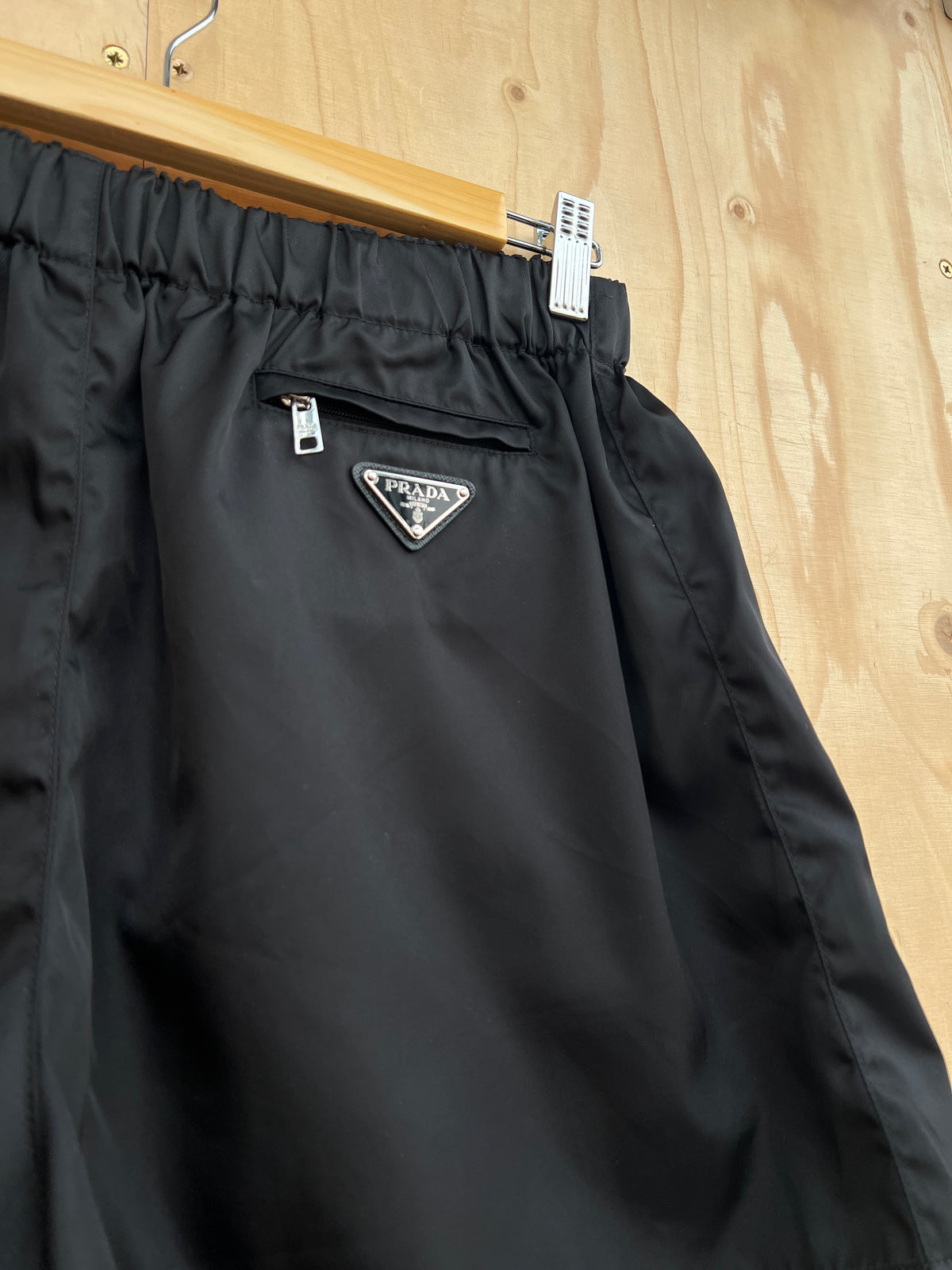 Prada - Nylon Logo Detail Shorts