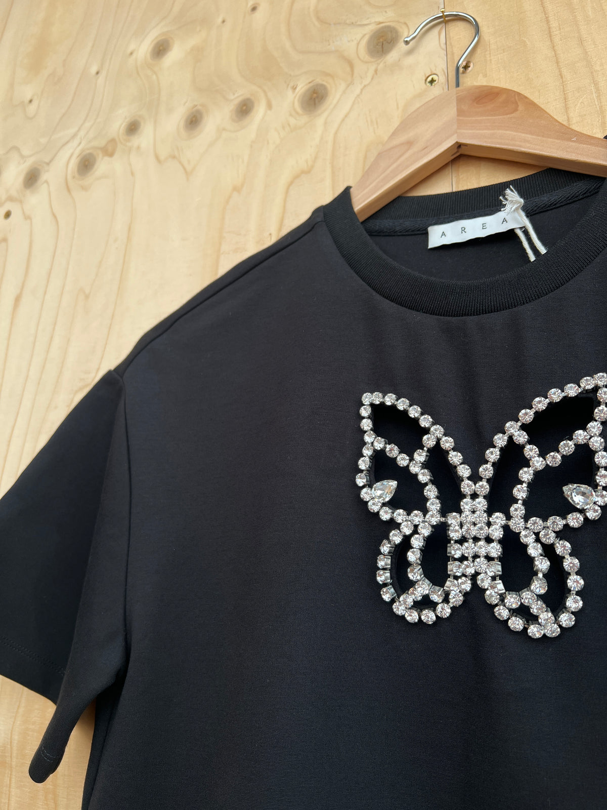 AREA - Embellished Butterfly T-Shirt
