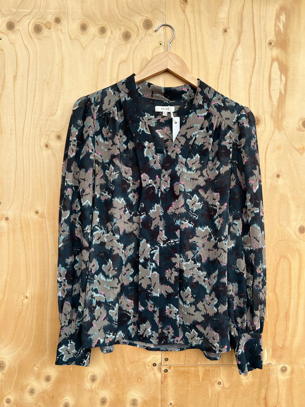 Reiss - Chiffon print blouse