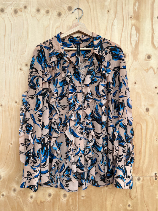 Marc Cain - Chiffon frill blouse