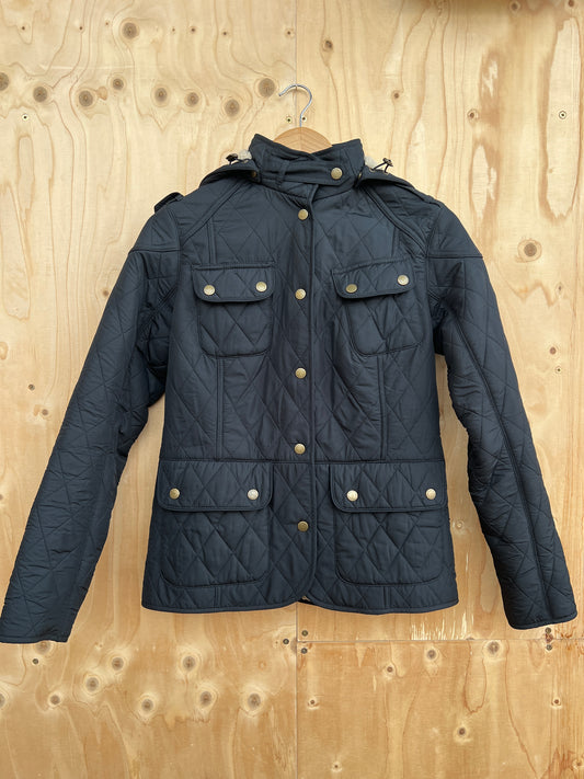 Barbour - Quilted fleece-lined hooded coat