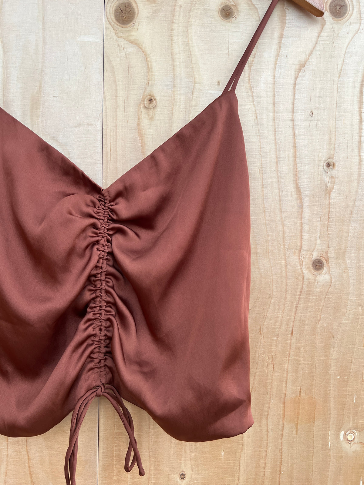 AllSaints - Tie detail satin cami