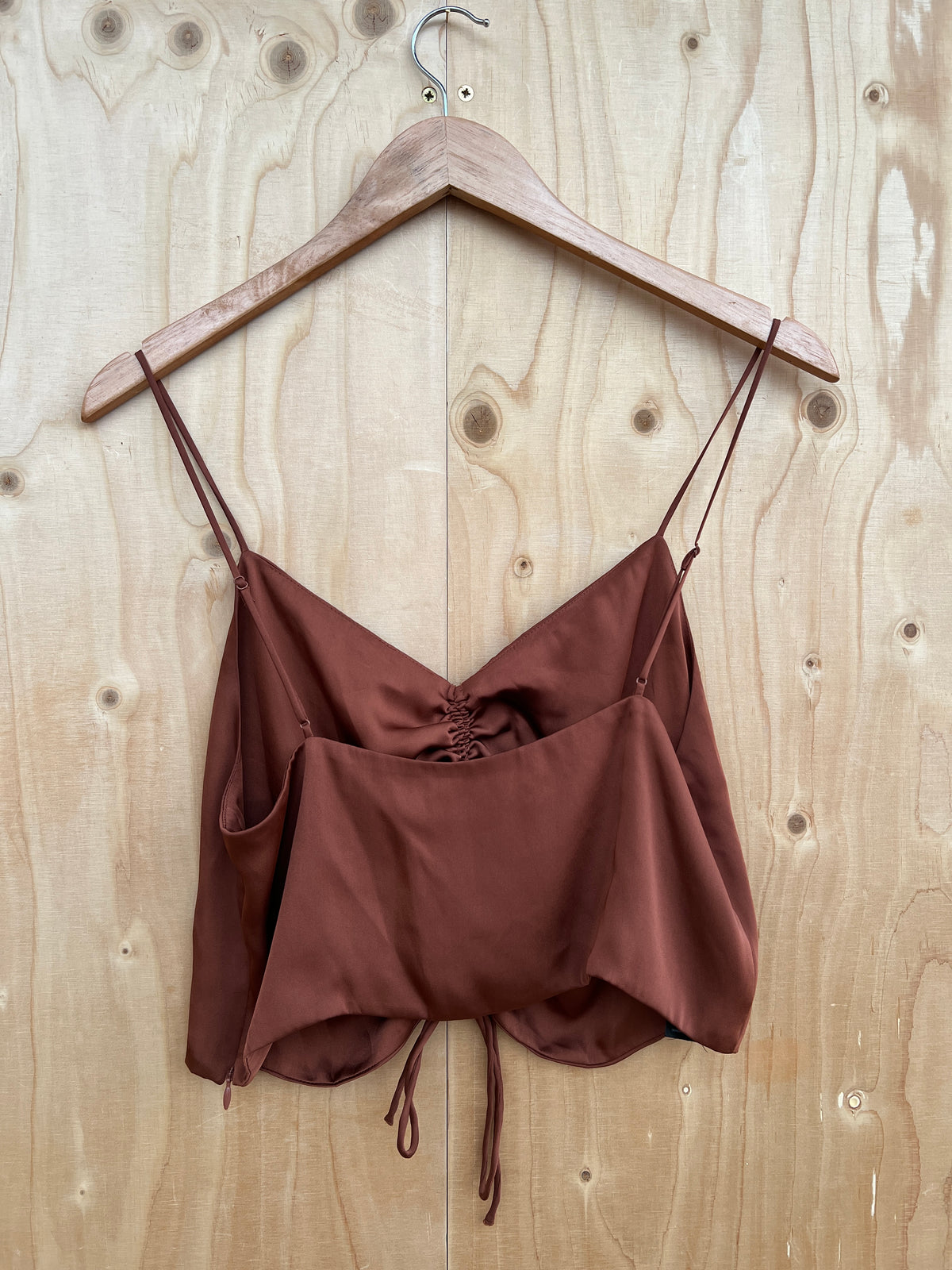 AllSaints - Tie detail satin cami