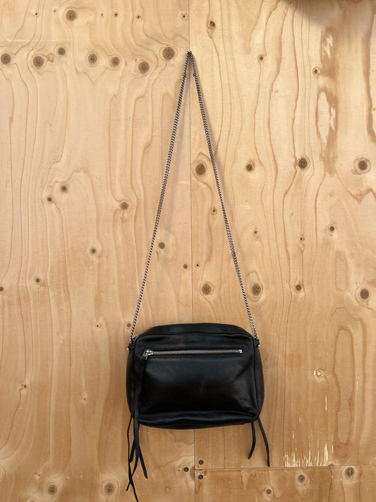 AllSaints - Leather chain crossbody bag